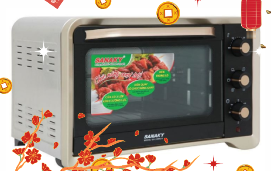 Lò nướng Sanaky VH309N2D 30 lít