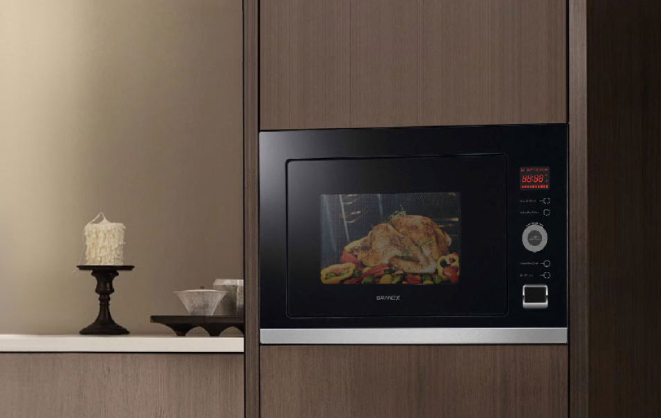 Lò nướng tích hợp lò vi sóng lắp âm tủ GrandX GX30MW5