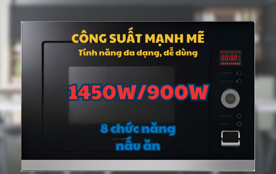 Lò nướng tích hợp lò vi sóng lắp âm tủ GrandX GX30MW5