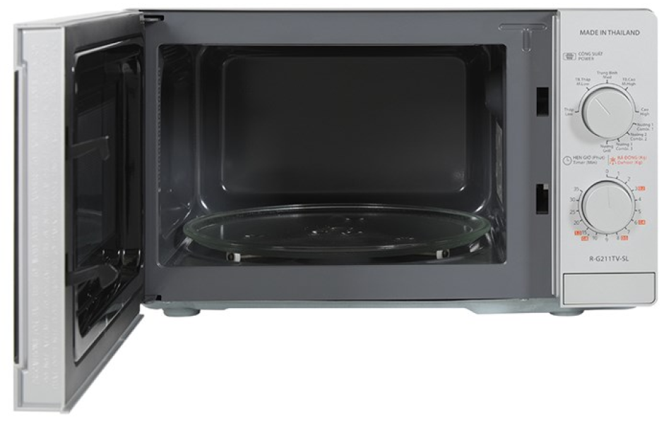 Lò vi sóng Sharp R-G211TV-SL(21 lít, Thái Lan, có nướng)