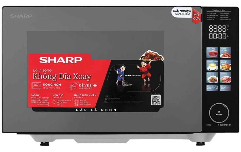 Lò vi sóng có nướng Sharp R-G2545FBC-BK 25 lít