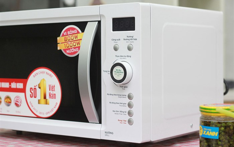 Lò vi sóng điện tử có nướng Sharp R-G371VN-W