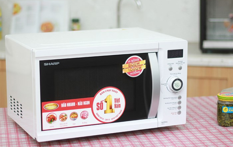 Lò vi sóng điện tử có nướng Sharp R-G572VN-S