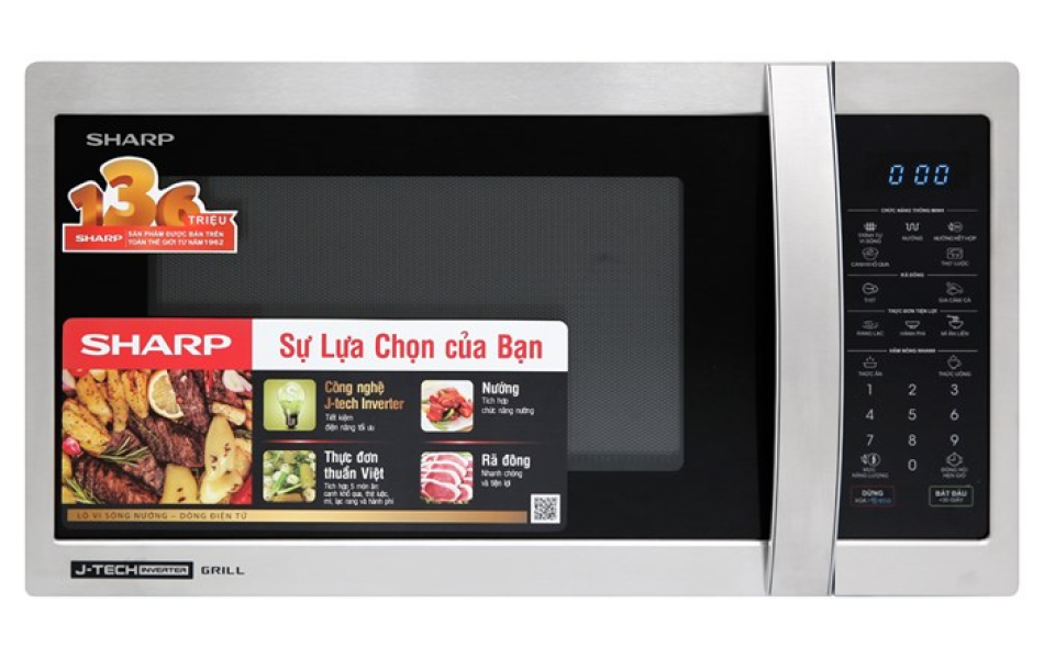 Lò vi sóng điện tử có nướng Sharp R-G52XVN-ST