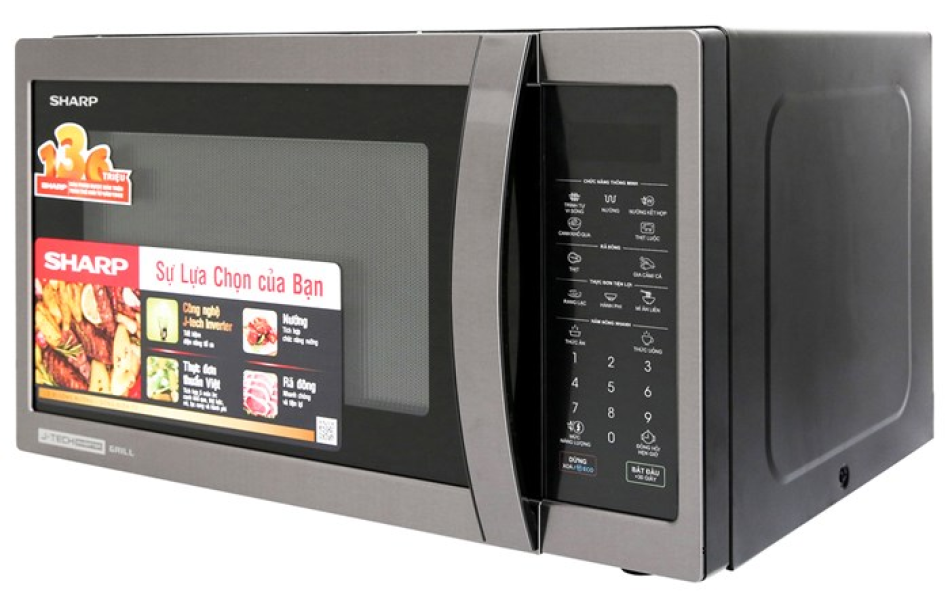LÒ VI SÓNG ĐIỆN TỬ CÓ NƯỚNG SHARP R-G728XVN-BST