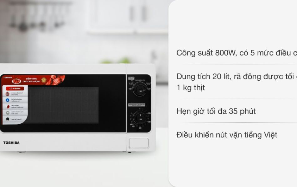 LÒ VI SÓNG TOSHIBA ER-SM20(W1)VN