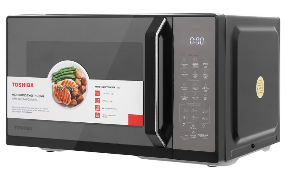  Lò vi sóng mặt gương có nướng Toshiba MW3-EG26PE(BM)VN - 26 lít