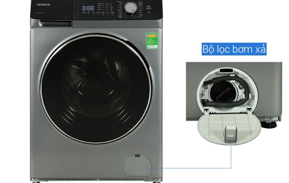Máy giặt Hitachi Inverter 10.5 kg BD-1054HVOS