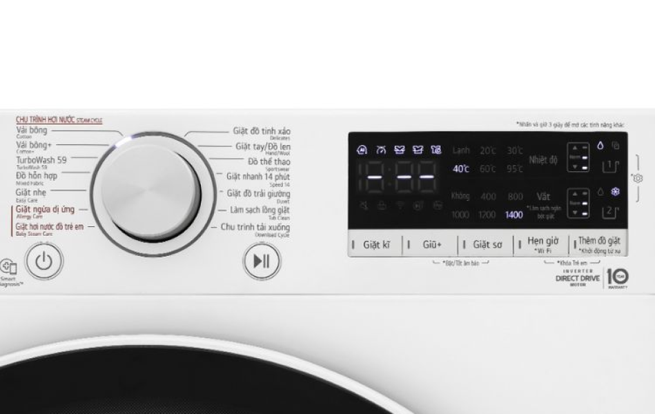 Máy giặt lồng ngang LG AI DD Inverter 11Kg FV1411S4WA