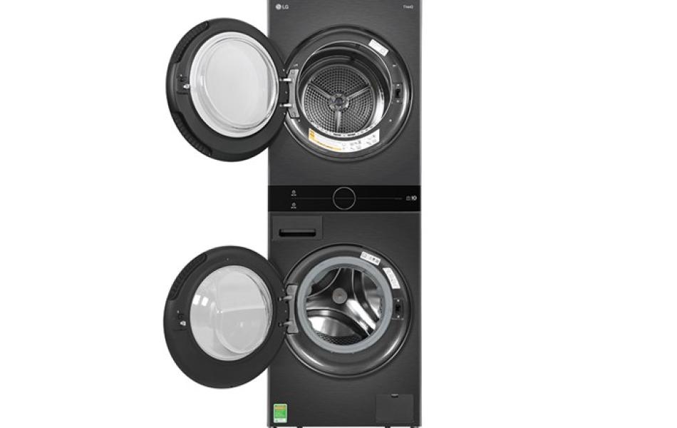 Tháp máy giặt cao cấp LG WashTower 14Kg + sấy 10Kg WT1410NHB