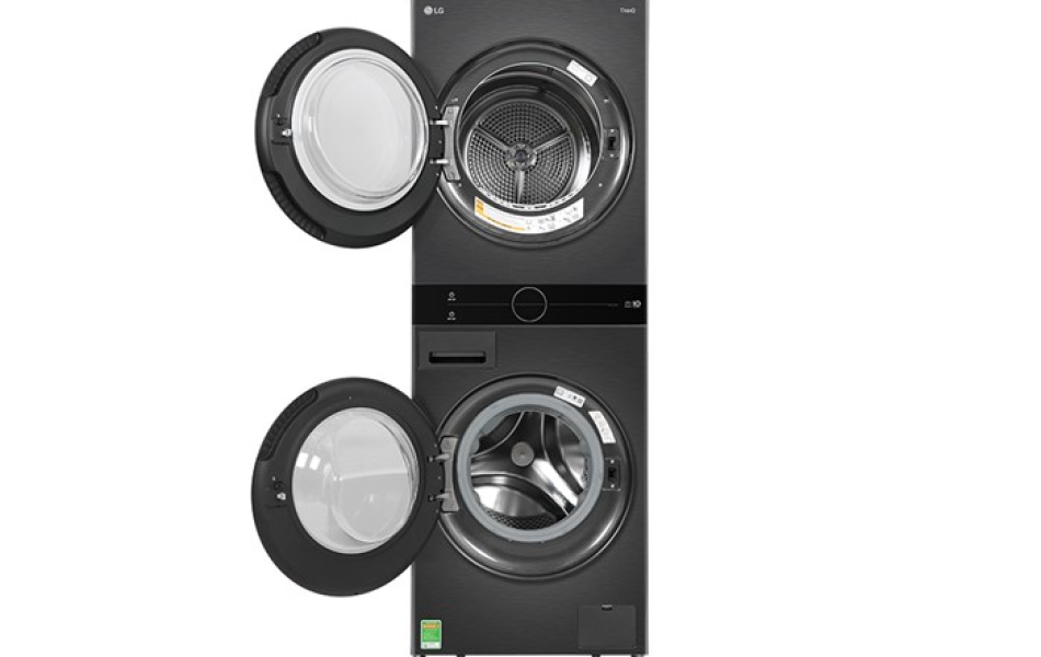 Tháp máy giặt cao cấp LG WashTower 14Kg + sấy 10Kg WT1410NHB