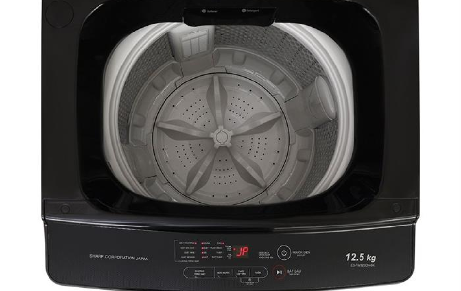 Máy giặt lồng đứng Sharp 12.5 kg ES-TM125CN-BK