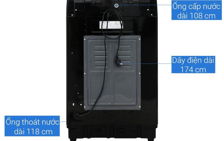 Máy giặt lồng đứng Sharp 12.5 kg ES-TM125CN-BK