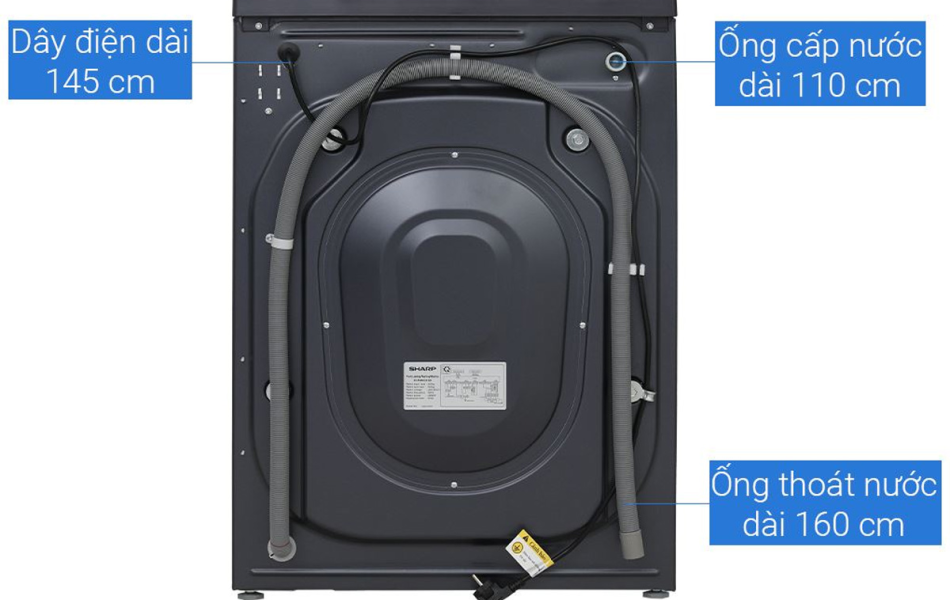  Máy giặt Sharp Inverter 9kg ES-FM90CB-SB