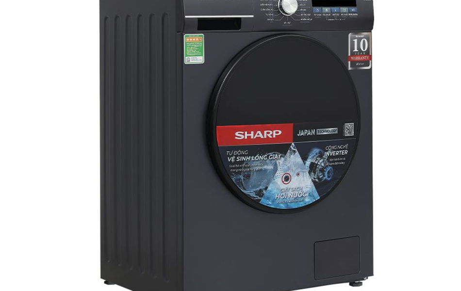  Máy giặt Sharp Inverter 9kg ES-FM90CB-SB