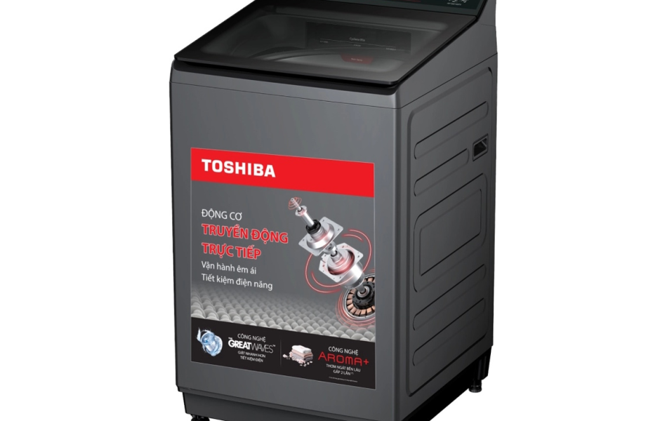 Máy giặt Toshiba Inverter 13kg AW-T26D1400TV(MG) Mới