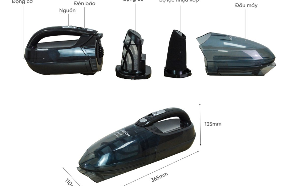 Máy hút bụi cầm tay Bosch BHN16L