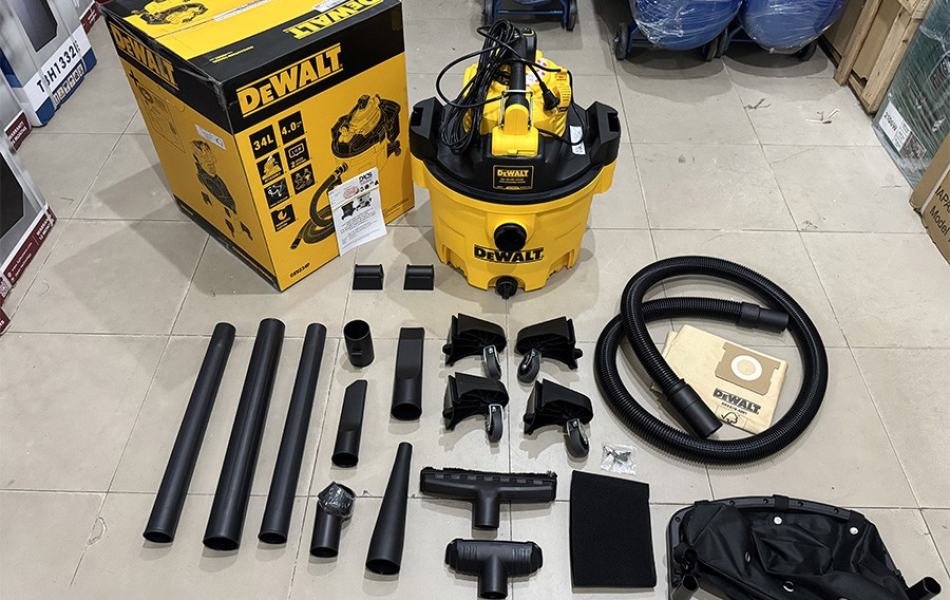 Máy hút bụi công nghiệp 4 chức năng khô ướt thổi Dewalt DXV234P