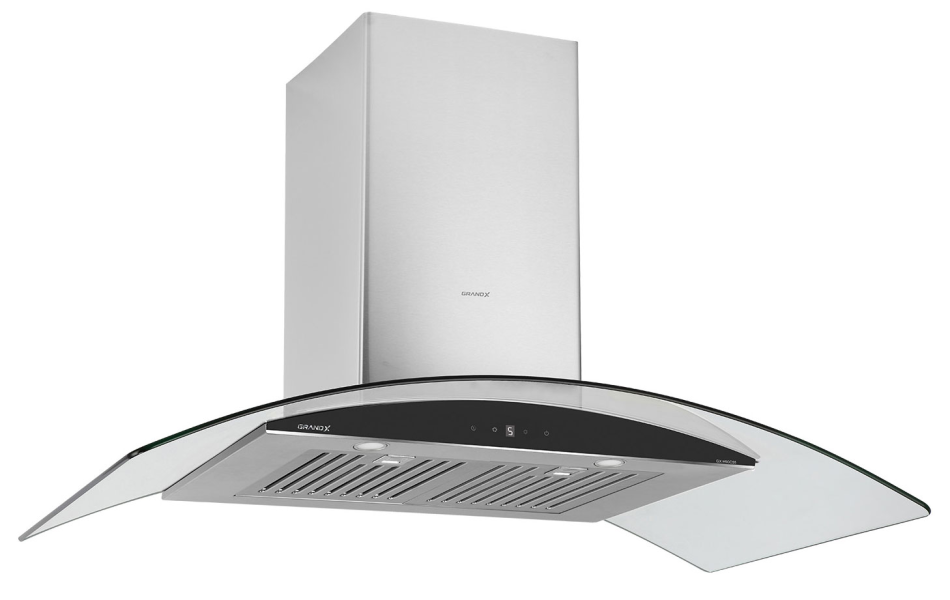 Máy hút mùi kính cong áp tường GrandX GX H90C55