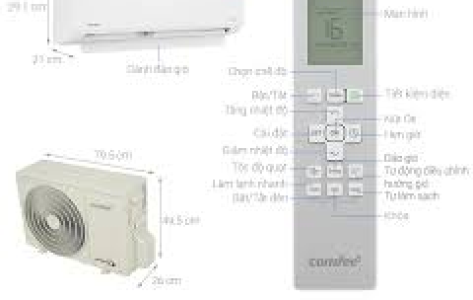 Máy lạnh Comfee Inverter 1 HP CFS-10VDGF-V