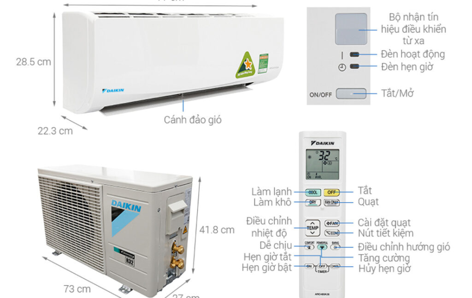 Máy Lạnh Daikin FTKB25ZVMV 1HP