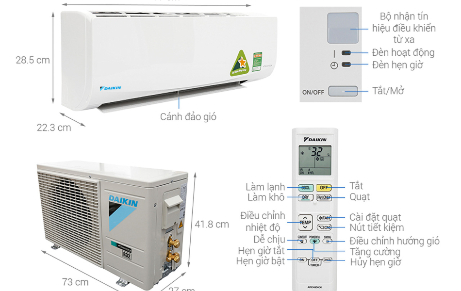 Máy Lạnh Daikin FTKB60ZVMV Inverter 2.5HP