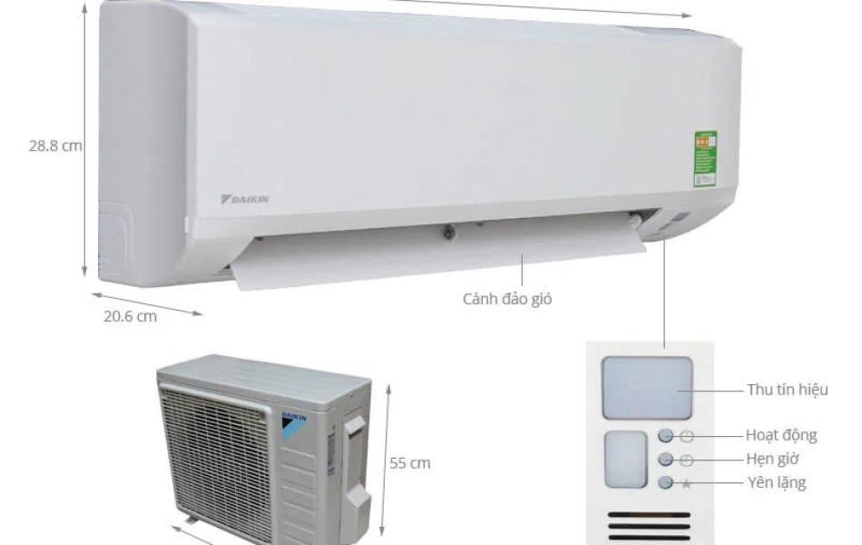 Máy lạnh Daikin Inverter 2.5 Hp FTKF60ZVMV