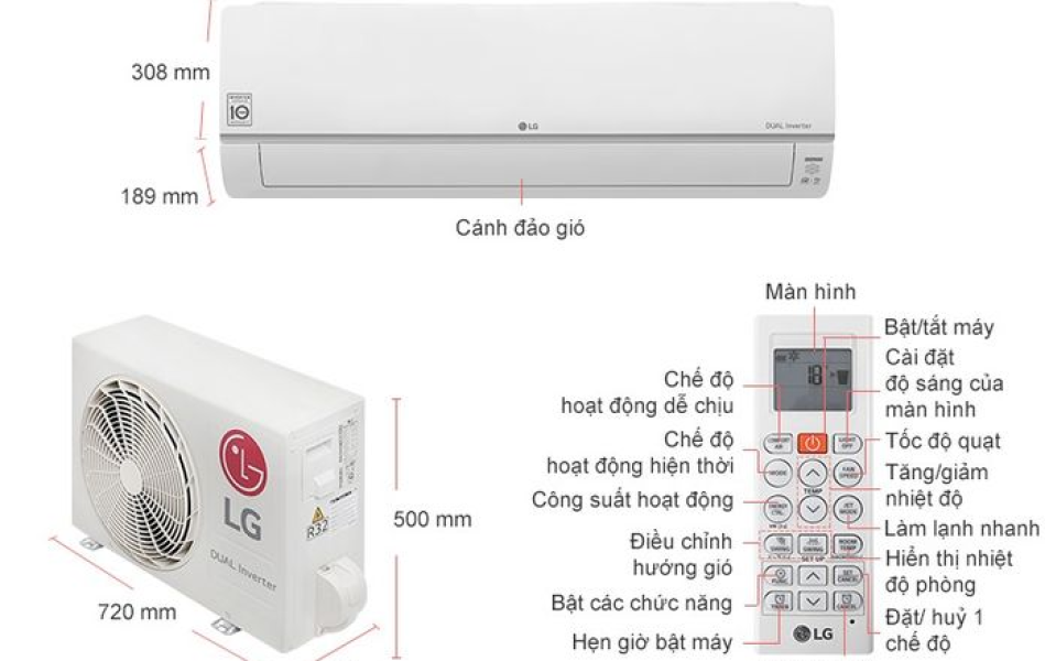 Máy lạnh LG Inverter 1HP V10WIN1