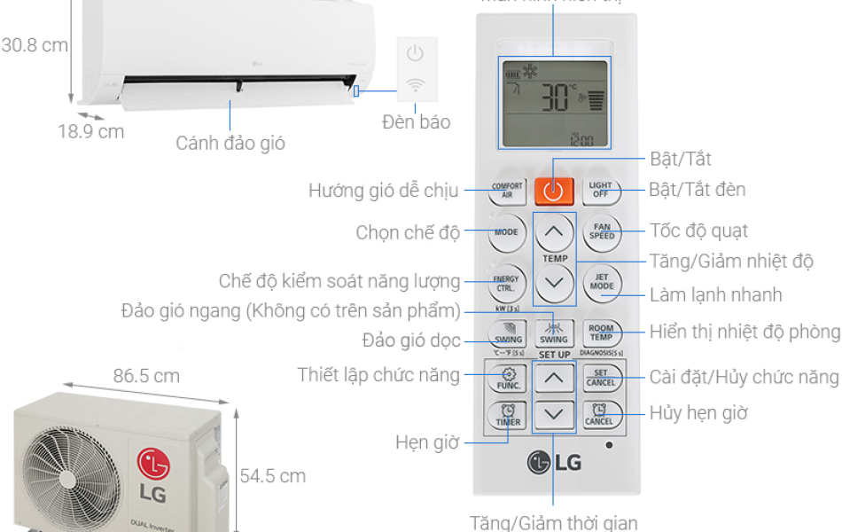Máy lạnh LG Inverter 2HP V18WIN1
