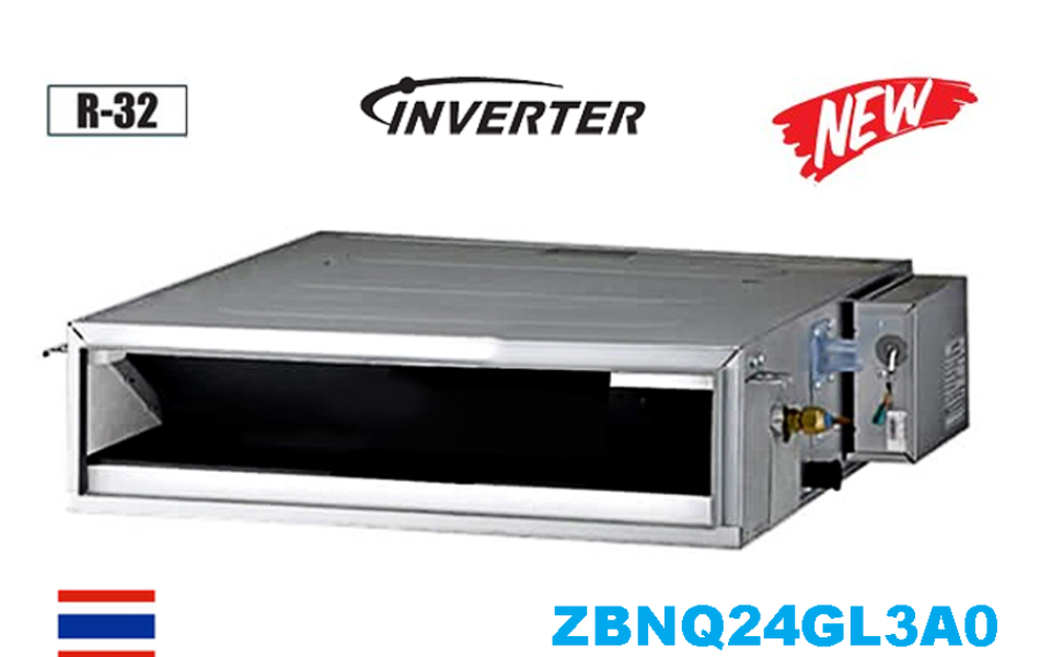 Máy Lạnh  âm trần Nối Ống Gió LG Inverter 2.5 HP ZBNQ24GL3A0 Áp suất tĩnh thấp