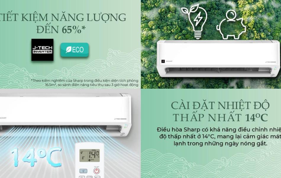 Máy lạnh Sharp Inverter 1.5 HP AH-X13CEWC (Mẫu mới 2025)