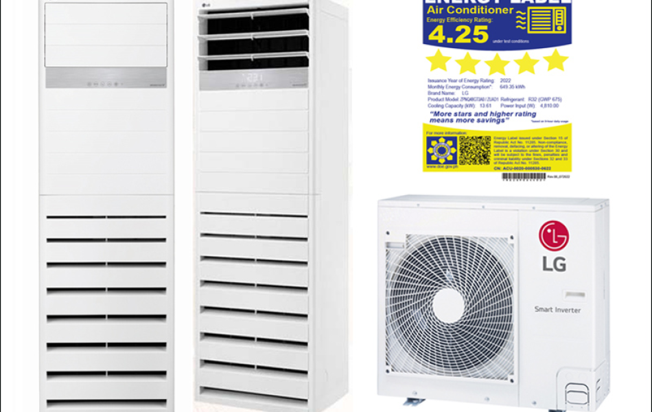 Máy lạnh tủ đứng LG Inverter 5 HP ZPNQ48GT3A0