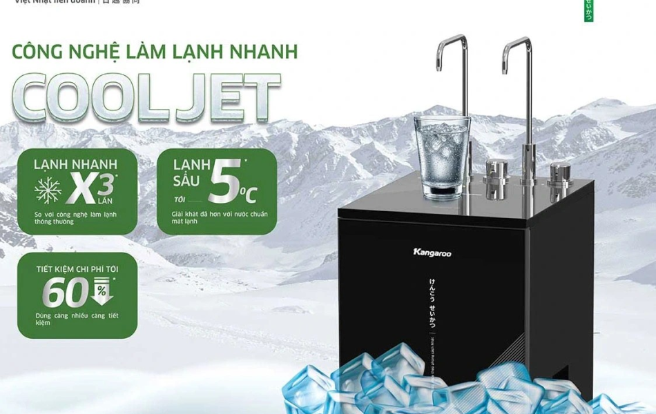 Máy lọc nước Kangaroo Hydrogen nóng lạnh 12 lõi KG12S19H3