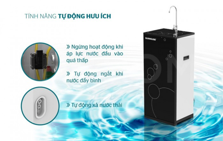 Máy lọc nước R.O 9 lõi SUNHOUSE SHA8839K