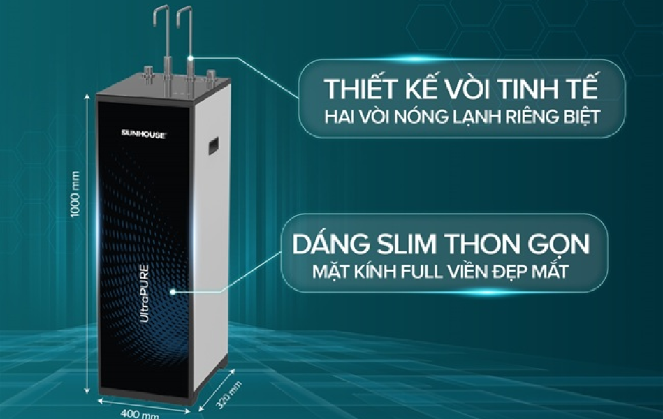 Máy lọc nước RO UltraPURE SUNHOUSE 10 LÕI SHA76620KL