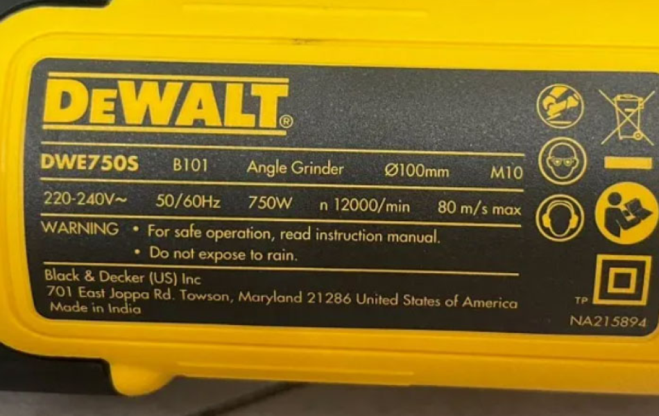 Máy mài góc 750W Dewalt DWE750S 100mm