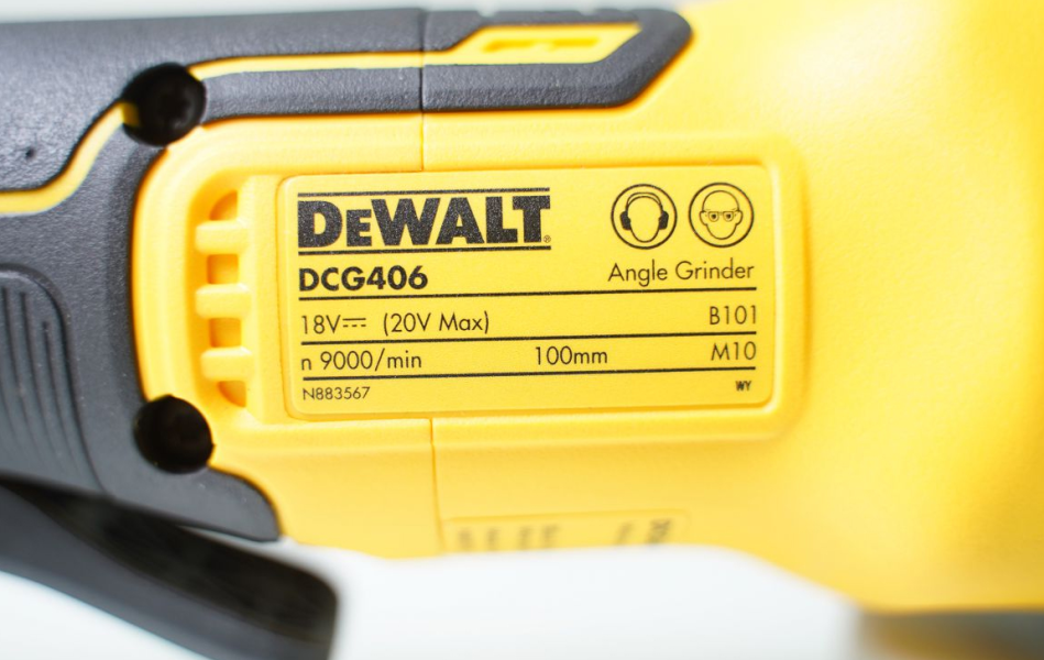 Máy mài góc dùng pin 20V/BL Dewalt DCG406N-B1 - Chưa pin, sạc