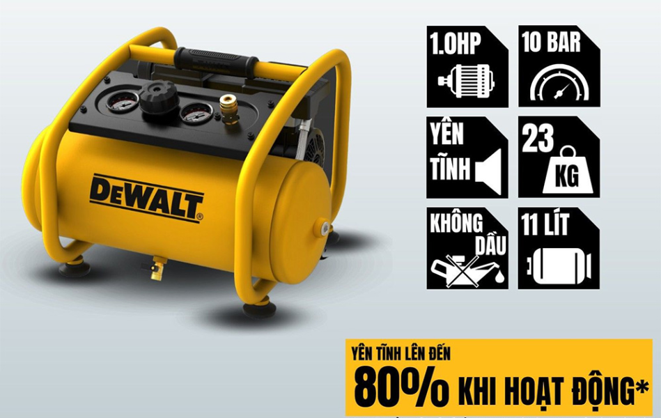 Máy nén khí không dầu 11 lít DeWalt DXCM3301181