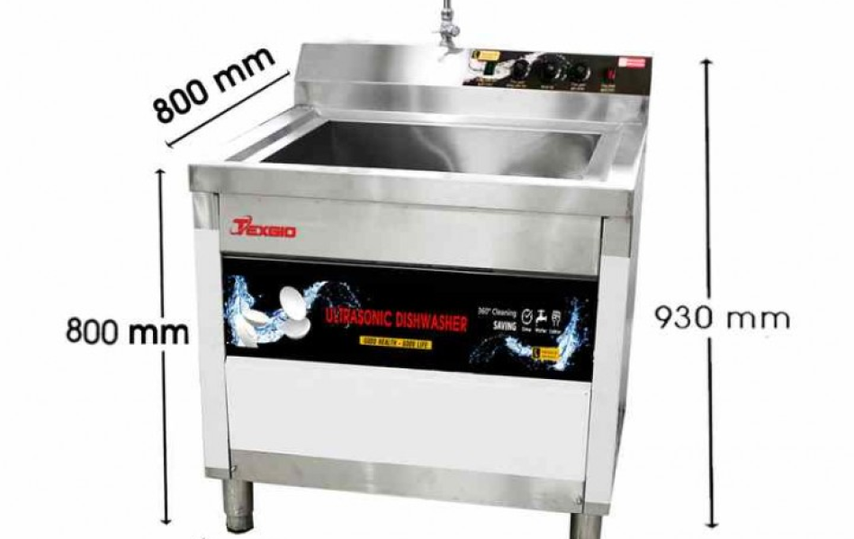 Máy Rửa Chén Bát Công Nghiệp Siêu Âm Texgio TGU-800XS