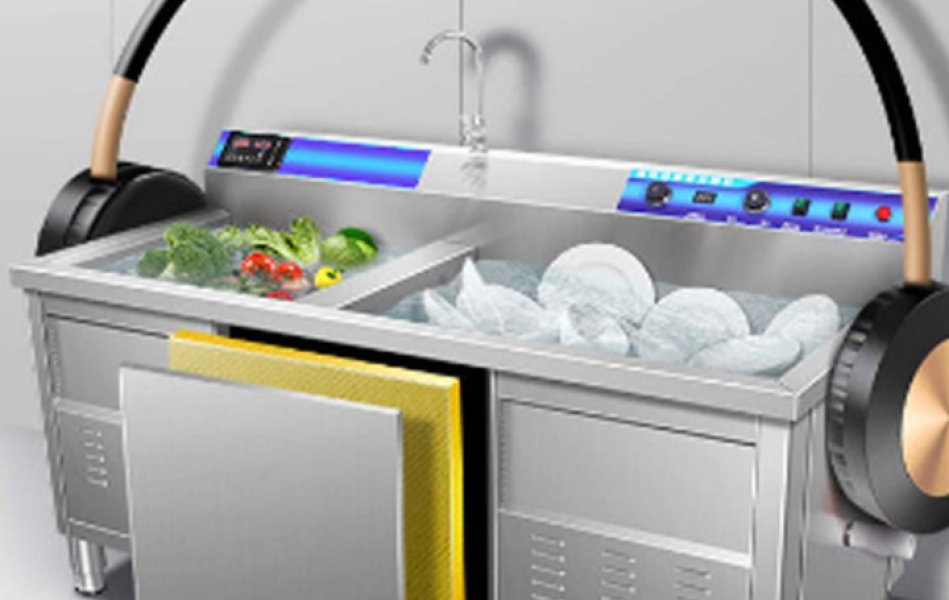 Máy Rửa Chén Bát Công Nghiệp Siêu Âm Texgio TGU-800XS