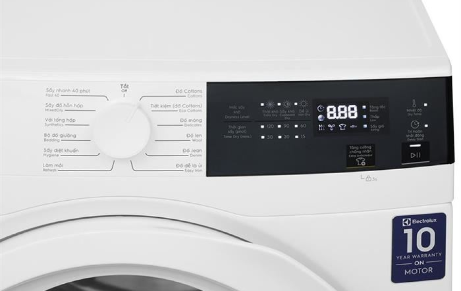 Máy sấy thông hơi Electrolux UltimateCare 8 kg EDV804H3WC