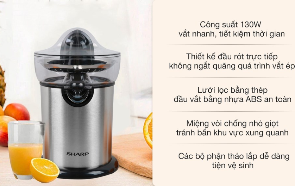 Máy vắt cam Sharp EJ-J130-ST