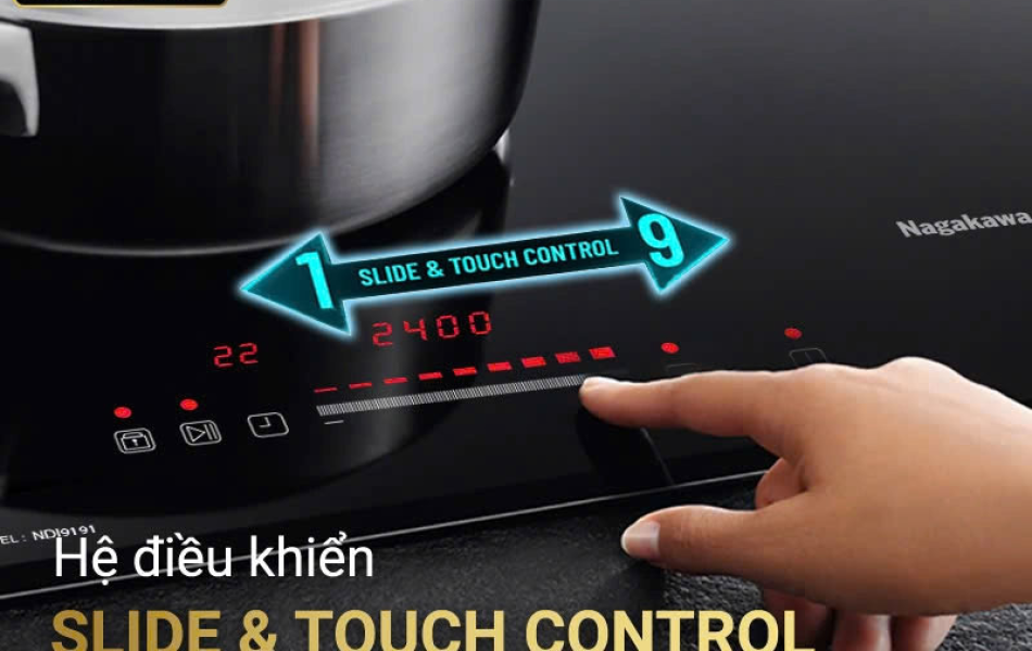 Bếp Điện Từ Đôi Nagakawa NDI9191