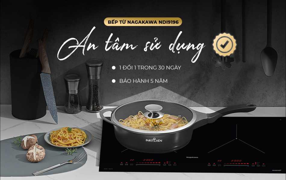 Bếp Điện Từ Đôi Nagakawa NDI9196 4000W