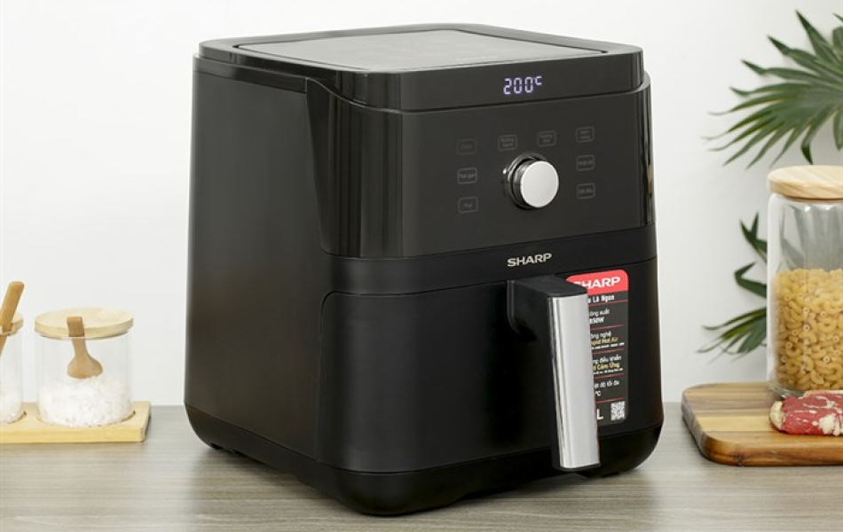 Nồi chiên không dầu Sharp KF-AF60EV-BK