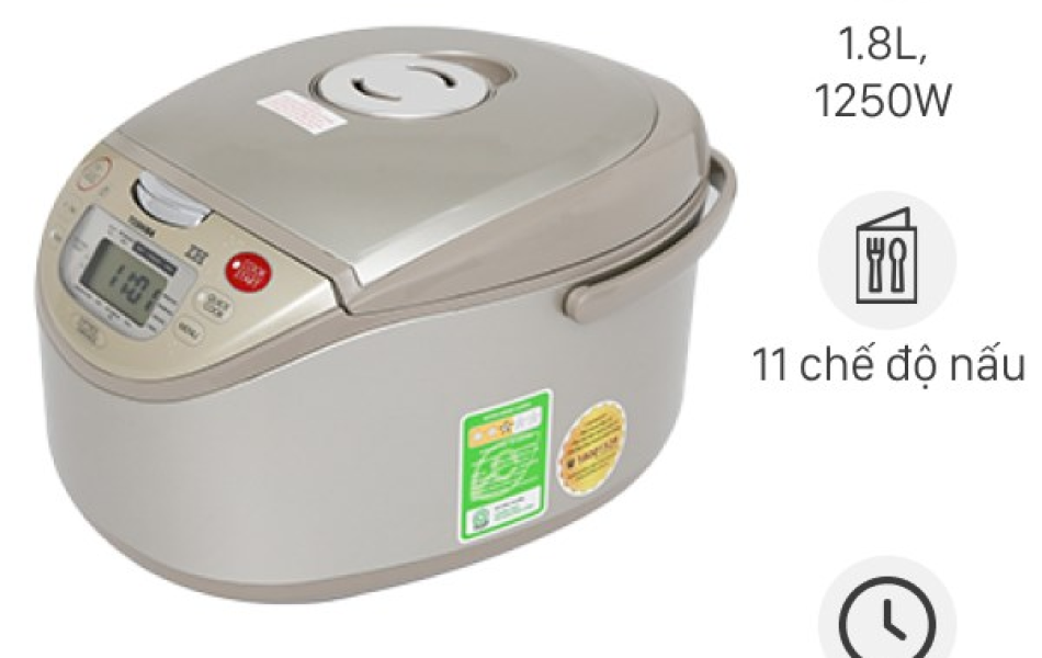 NỒI CƠM ĐIỆN CAO TẦN TOSHIBA RC-18RH(CG)VN
