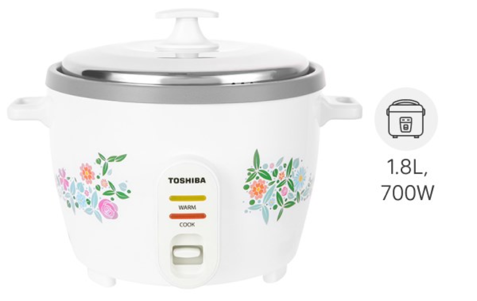 NỒI CƠM ĐIỆN NẮP RỜI TOSHIBA RC-18MH1PV(F)