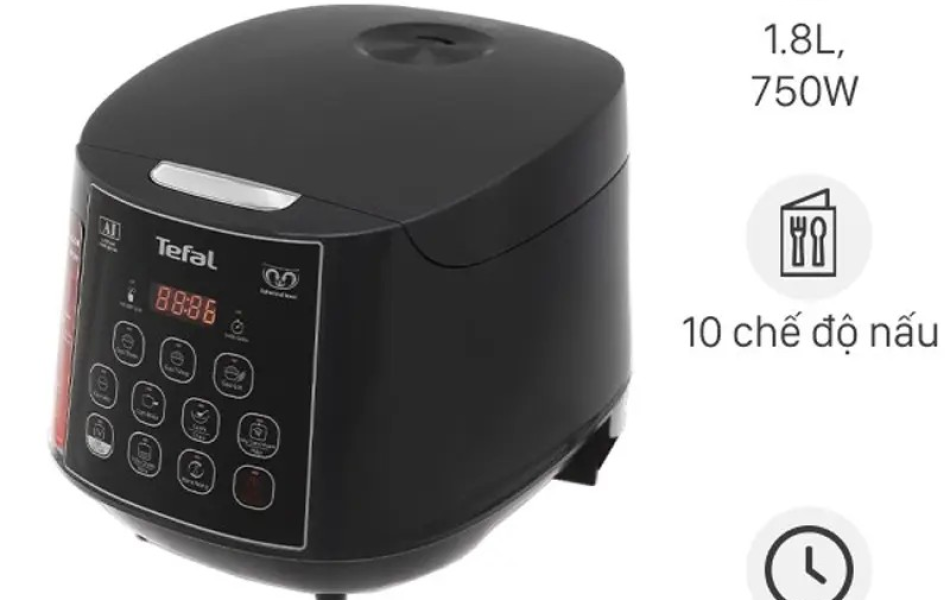 Nồi cơm điện tử Tefal Easy Rice Plus 1,8L RK736B68