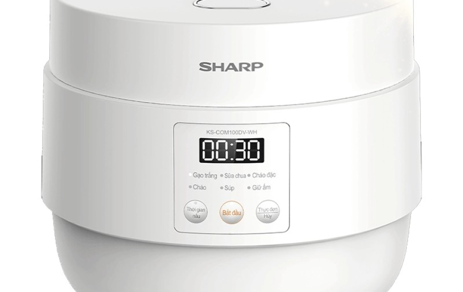 Nồi cơm điện tử Sharp KS-COM100DV-WH/RD