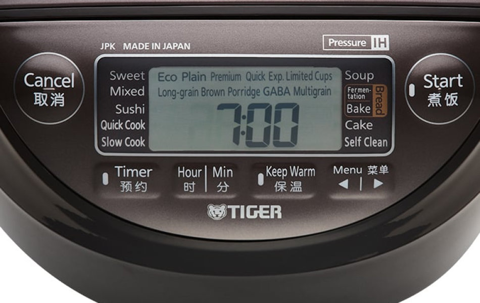 Nồi cơm điện tử cao tần áp suất Tiger JPK-W18W 1.8 lít